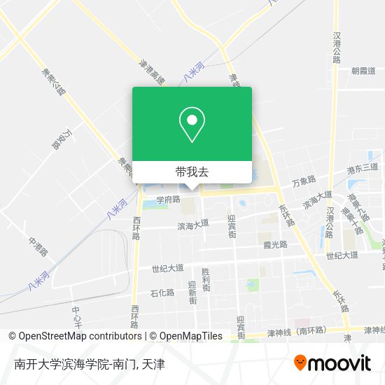 南开大学滨海学院-南门地图