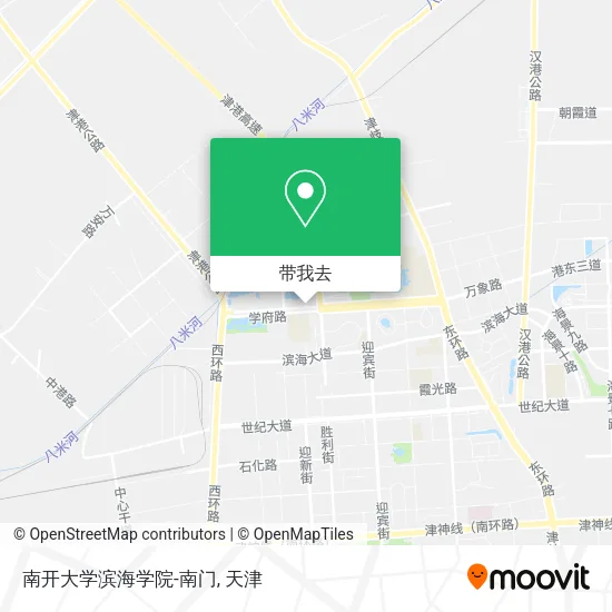 南开大学滨海学院-南门地图