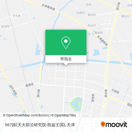 567路(天大前沿研究院-凯旋王国)地图