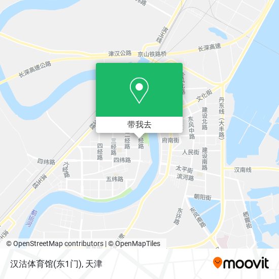 汉沽体育馆(东1门)地图