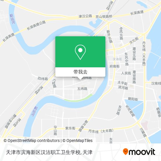 天津市滨海新区汉沽职工卫生学校地图