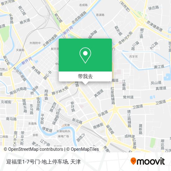 迎福里1-7号门-地上停车场地图