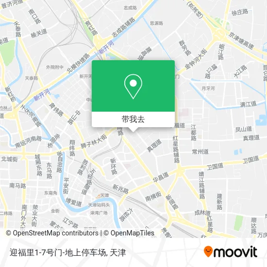 迎福里1-7号门-地上停车场地图