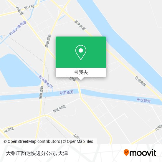 大张庄韵达快递分公司地图