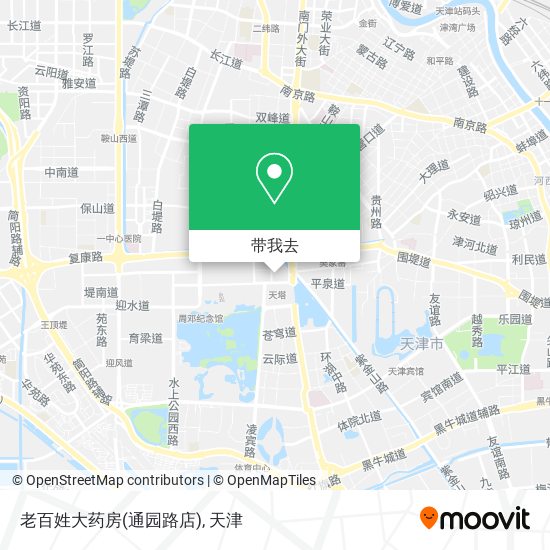 老百姓大药房(通园路店)地图