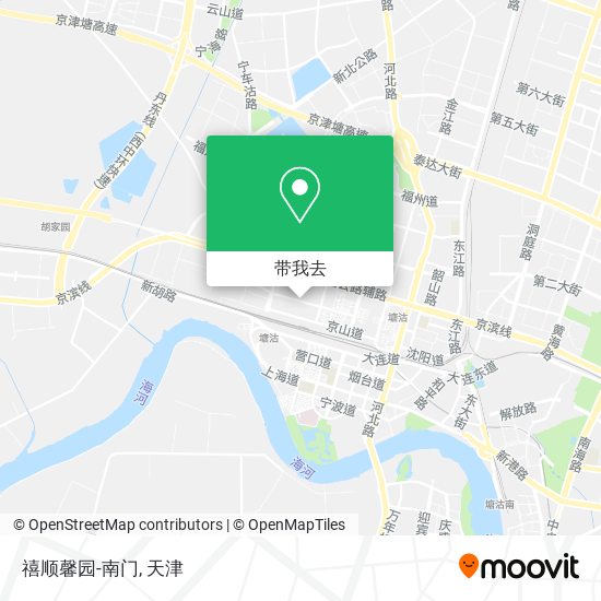 禧顺馨园-南门地图