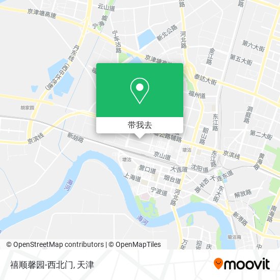 禧顺馨园-西北门地图