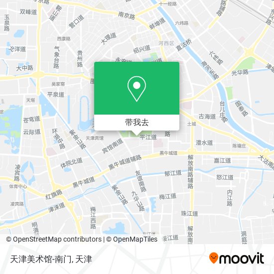 天津美术馆-南门地图