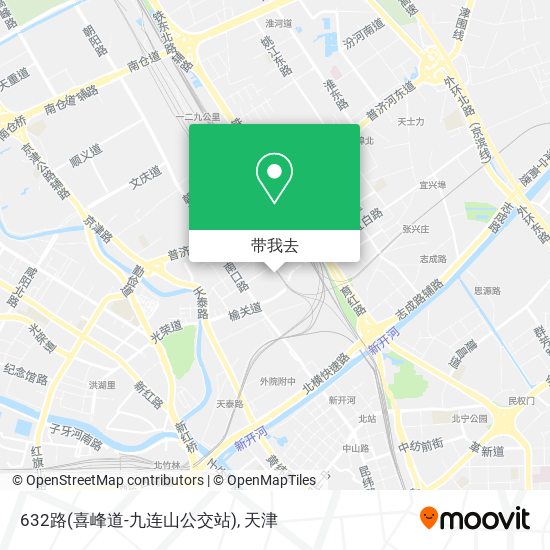 632路(喜峰道-九连山公交站)地图
