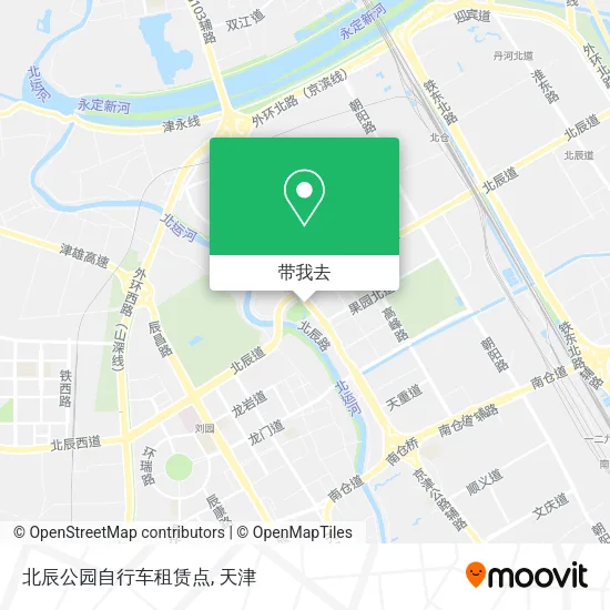 北辰公园自行车租赁点地图