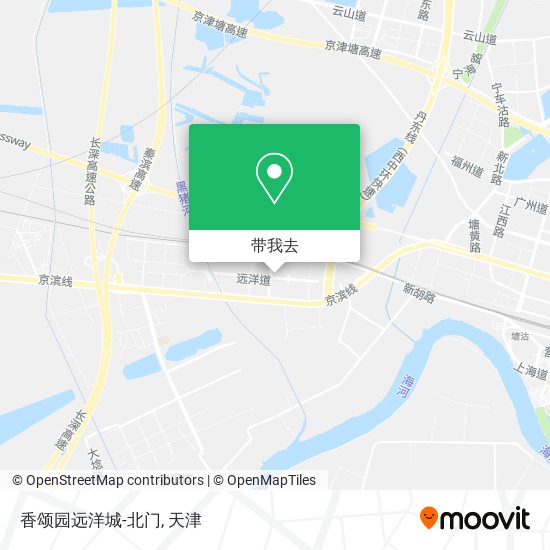 香颂园远洋城-北门地图