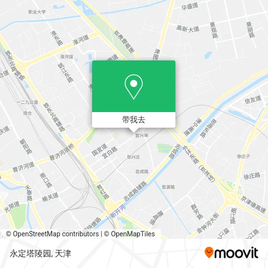 永定塔陵园地图