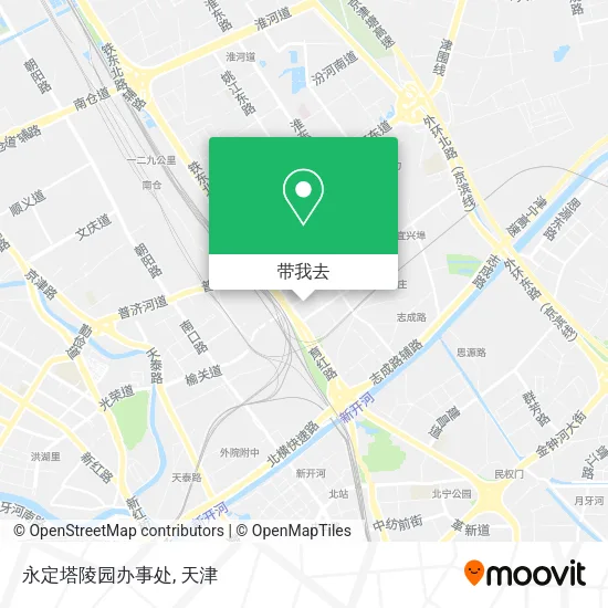 永定塔陵园办事处地图