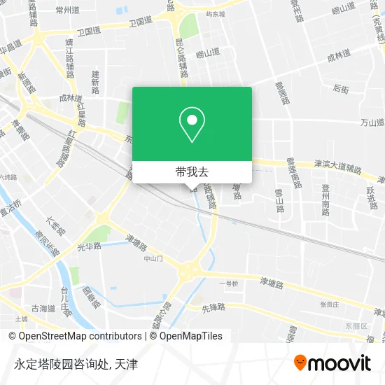 永定塔陵园咨询处地图