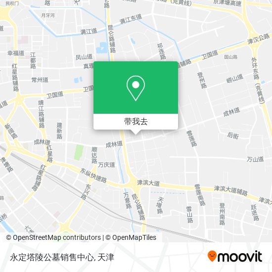 永定塔陵公墓销售中心地图