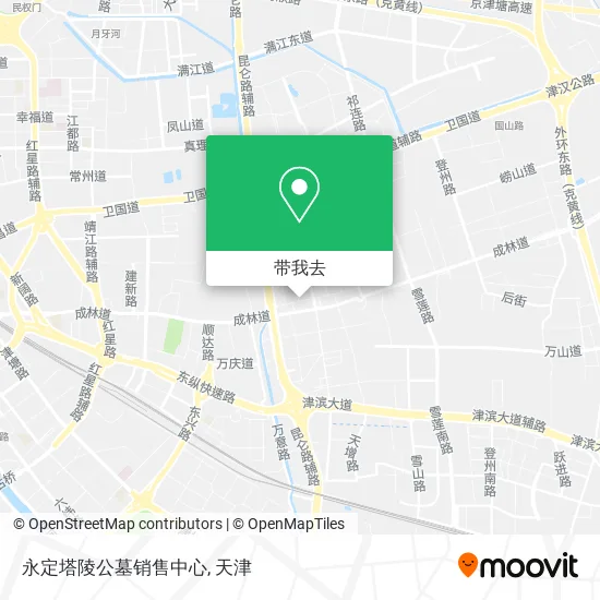 永定塔陵公墓销售中心地图