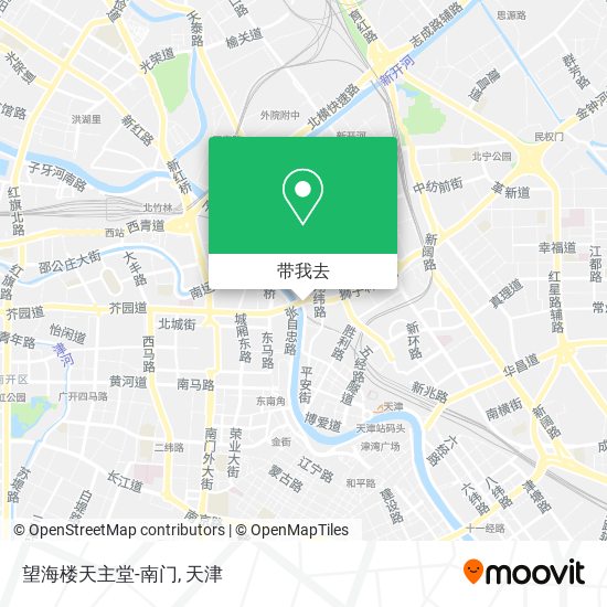 望海楼天主堂-南门地图