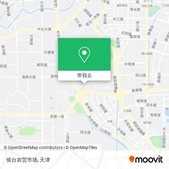侯台农贸市场地图