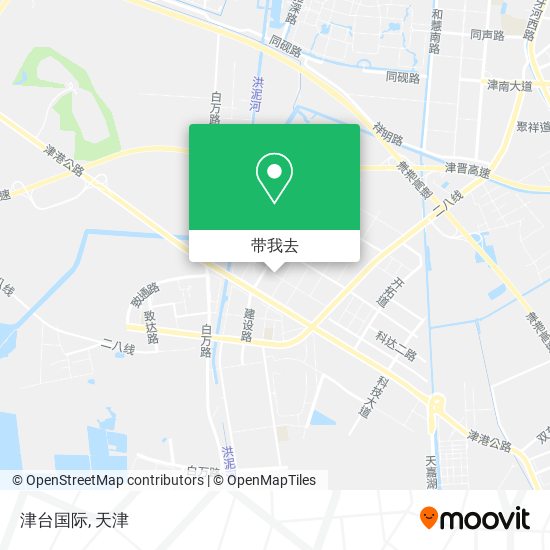 津台国际地图