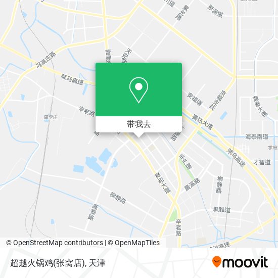 超越火锅鸡(张窝店)地图