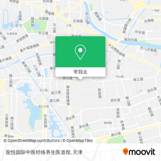 龍悦园际中医经络养生医道馆地图
