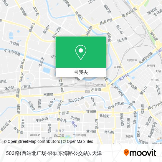 503路(西站北广场-轻轨东海路公交站)地图