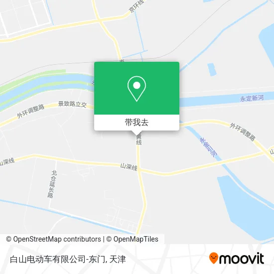 白山电动车有限公司-东门地图