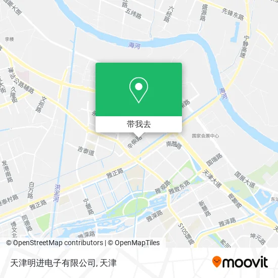 天津明进电子有限公司地图