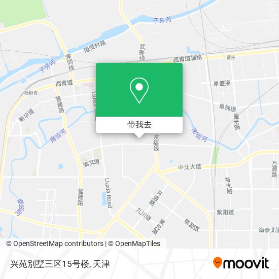 兴苑别墅三区15号楼地图