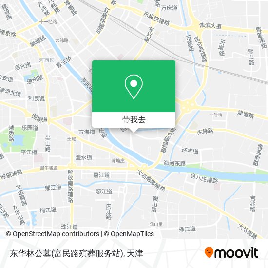 东华林公墓(富民路殡葬服务站)地图