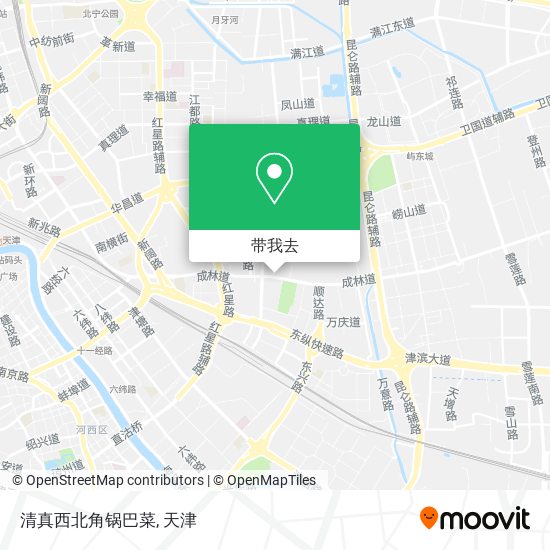 清真西北角锅巴菜地图