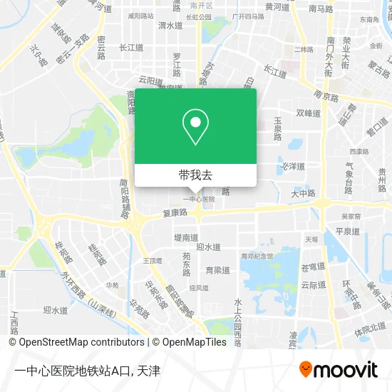一中心医院地铁站A口地图
