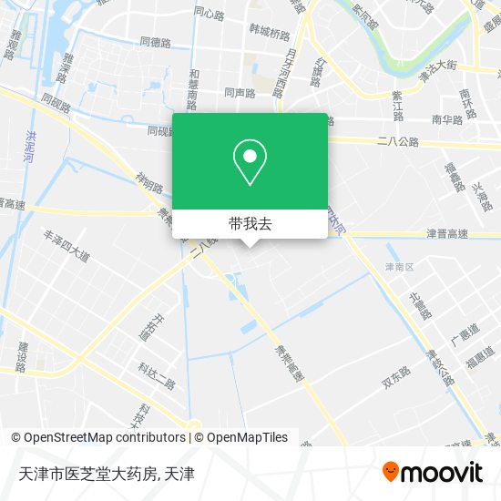 天津市医芝堂大药房地图