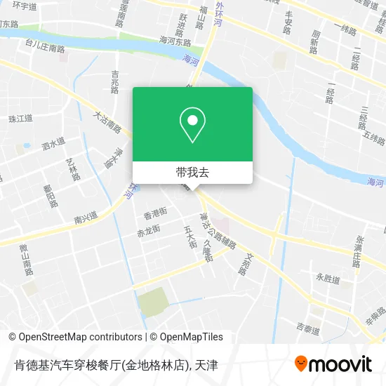 肯德基汽车穿梭餐厅(金地格林店)地图