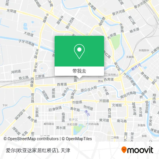 爱尔(欧亚达家居红桥店)地图