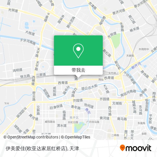 伊美爱佳(欧亚达家居红桥店)地图