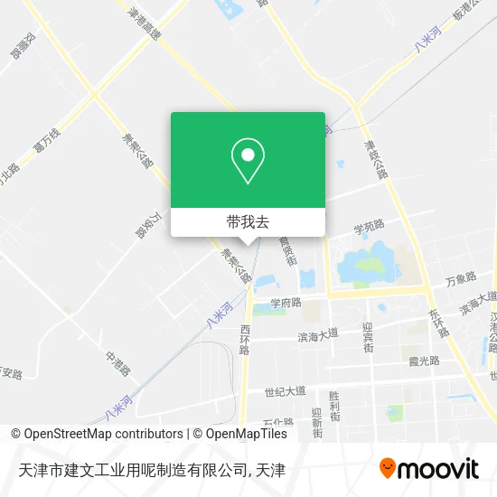 天津市建文工业用呢制造有限公司地图