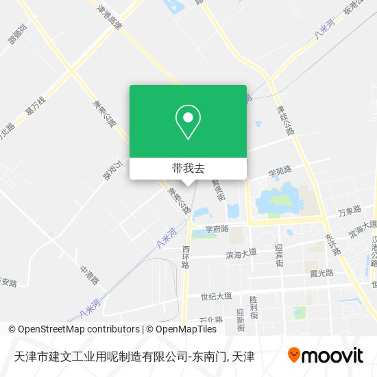 天津市建文工业用呢制造有限公司-东南门地图