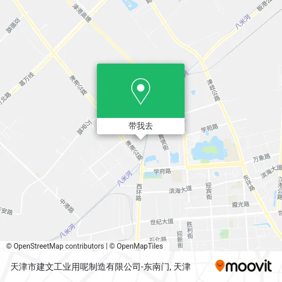 天津市建文工业用呢制造有限公司-东南门地图
