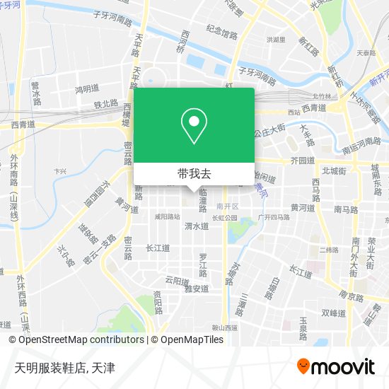 天明服装鞋店地图