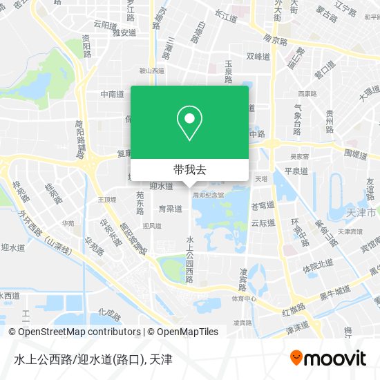 水上公西路/迎水道(路口)地图