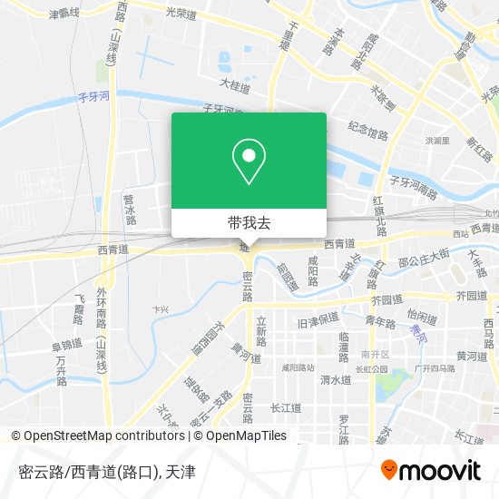 密云路/西青道(路口)地图