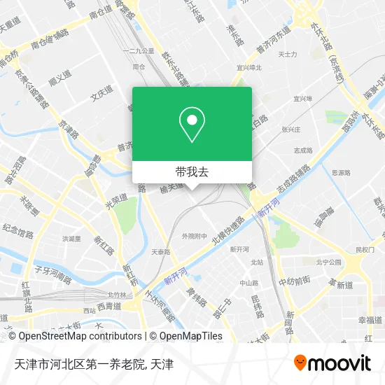天津市河北区第一养老院地图