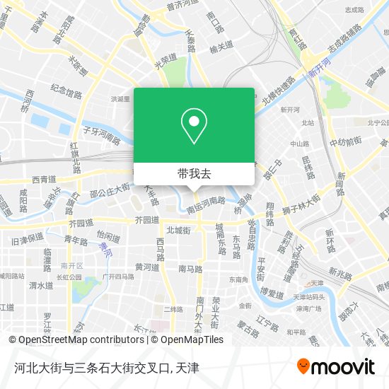 河北大街与三条石大街交叉口地图