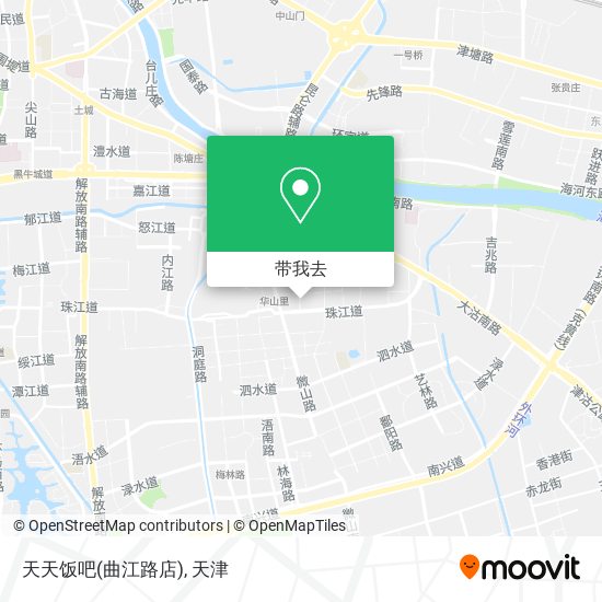 天天饭吧(曲江路店)地图