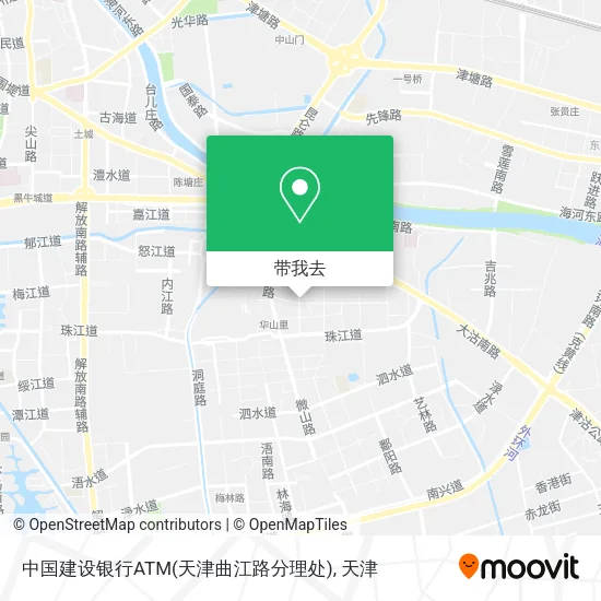 中国建设银行ATM(天津曲江路分理处)地图