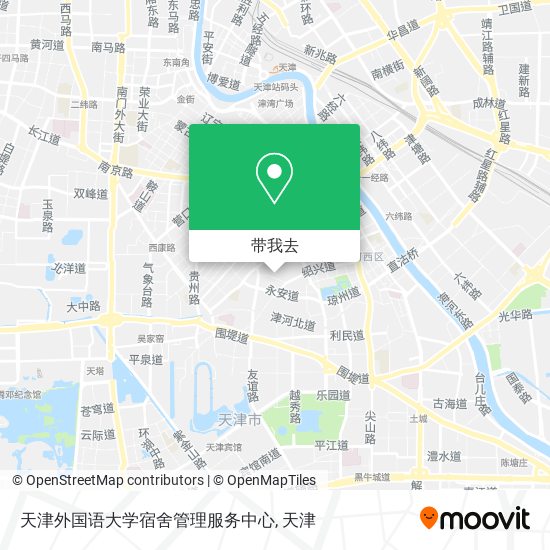 天津外国语大学宿舍管理服务中心地图