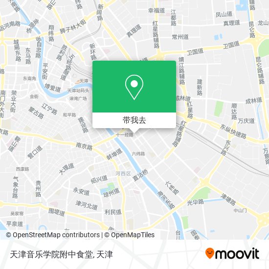 天津音乐学院附中食堂地图