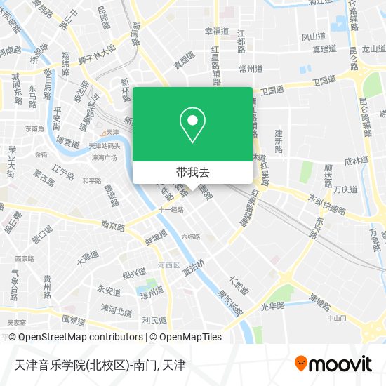 天津音乐学院(北校区)-南门地图