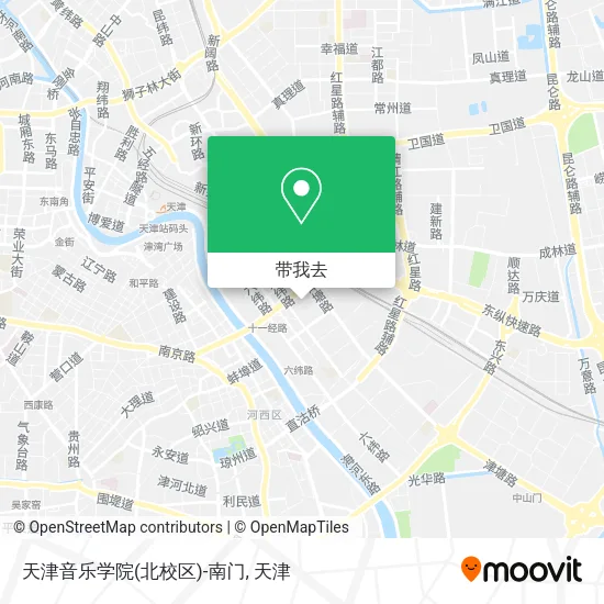 天津音乐学院(北校区)-南门地图